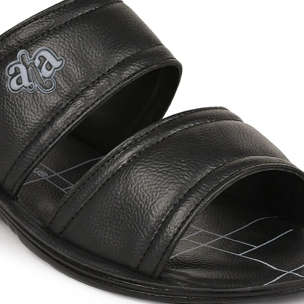 Casual Black Mens Slipper by Liberty GHD-50 - A-HA: Comfort and Style