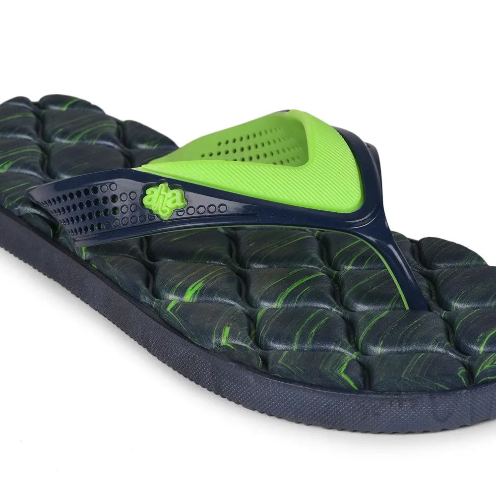 A-HA Casual Green Flip Flop For Men HUNK-R6 By Liberty