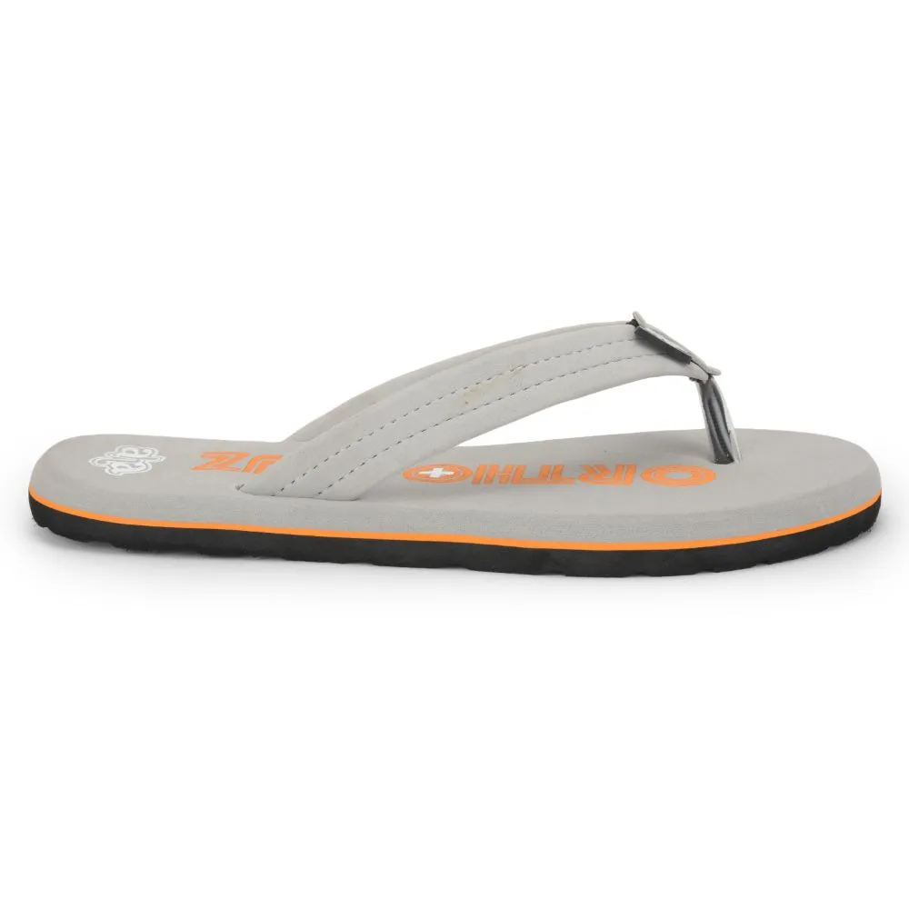 A-HA Casual Light Grey Flip Flop For Men ORTHO-1 By Liberty