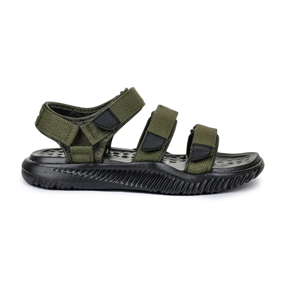 A-HA Casual Olive Green Sandals For Men STAMINA-4E By Liberty