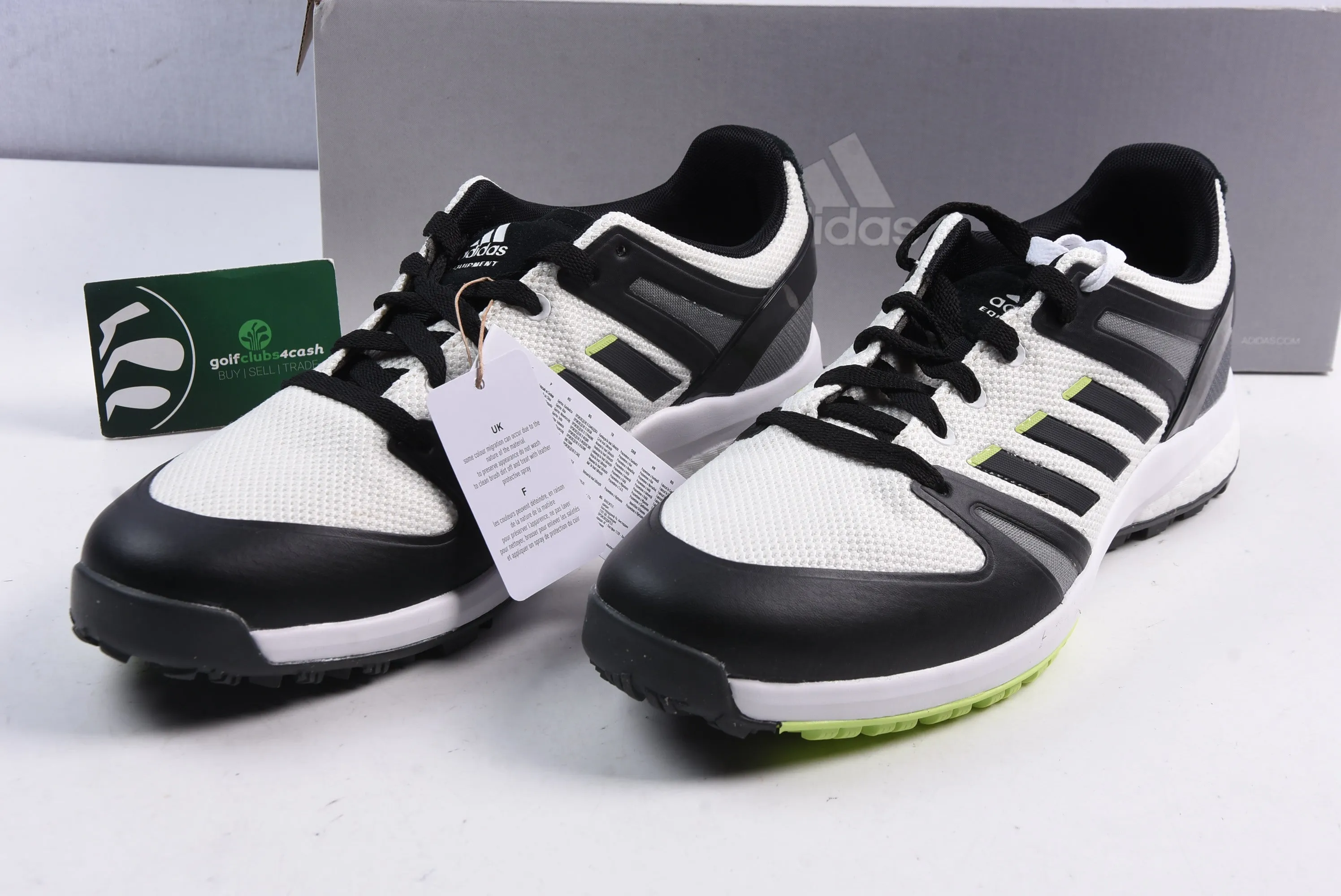 Adidas EQT SL / Mens Golf Shoes / White, Black / UK 9 Wide