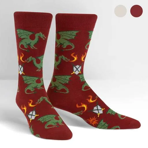 Beware Of Dragons Men's Crew Sock