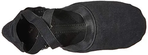 Bloch Men's Dance Synchrony Split Sole Stretch Canvas Ballet Slipper/Shoe, Black, 8 C US