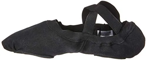 Bloch Men's Dance Synchrony Split Sole Stretch Canvas Ballet Slipper/Shoe, Black, 8 C US