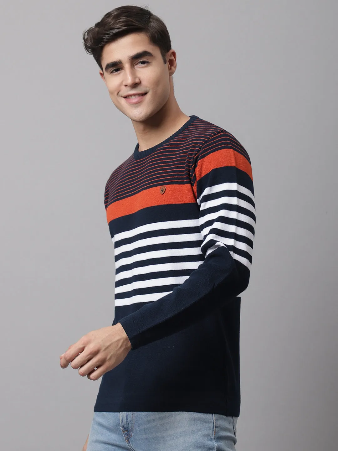 Cantabil  Men Navy Sweater