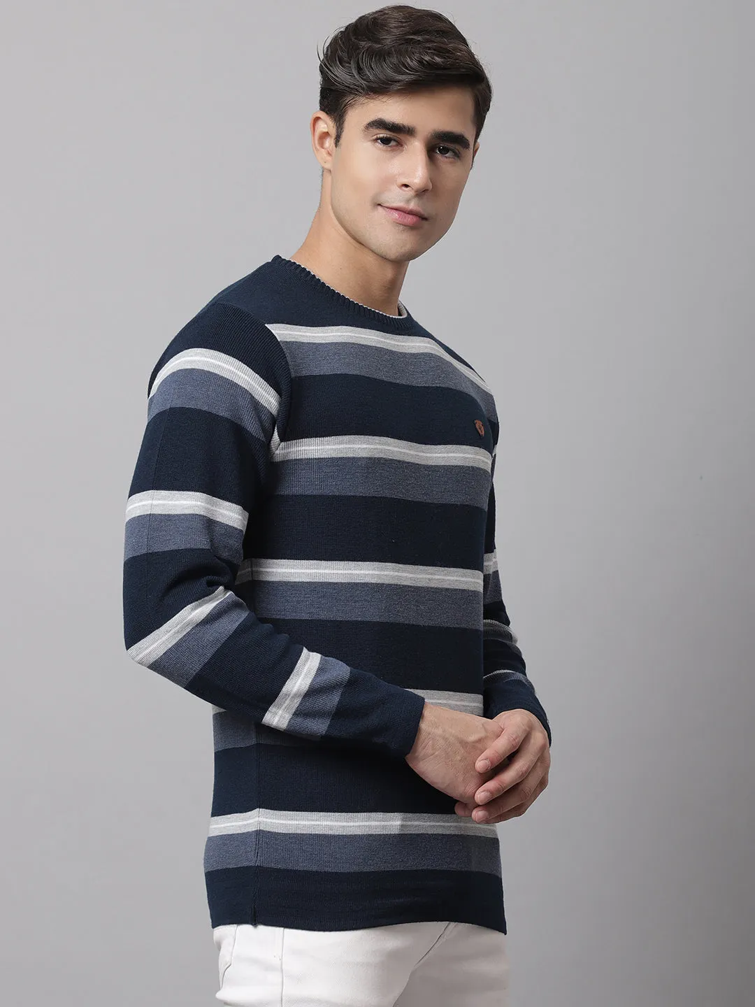 Cantabil  Men Navy Sweater