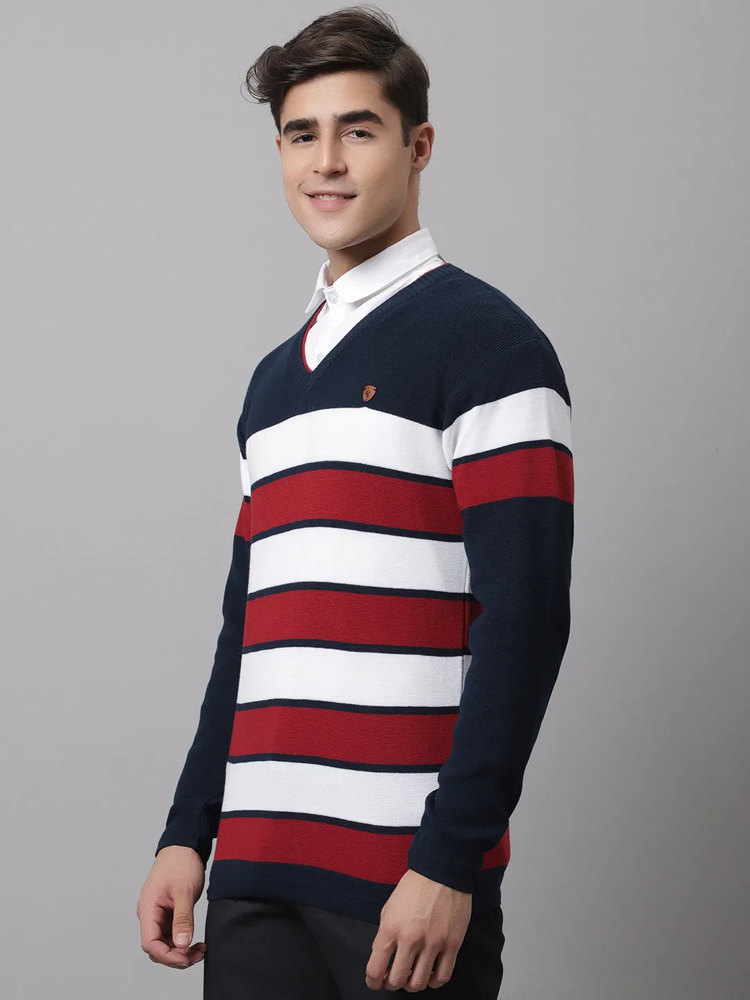 Cantabil  Men Navy Sweater