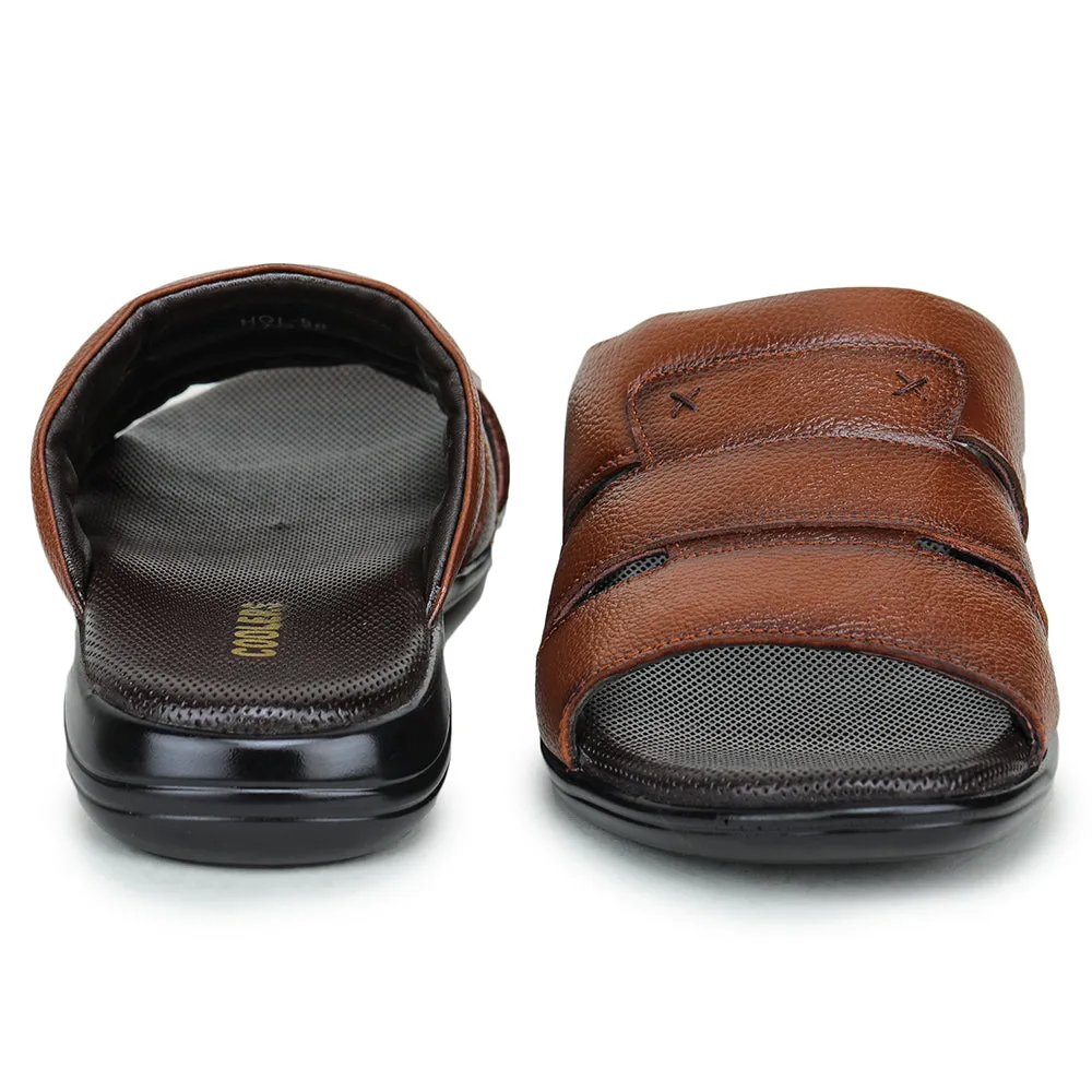 Coolers By Liberty HOL-66 Casual Tan Slippers For Men