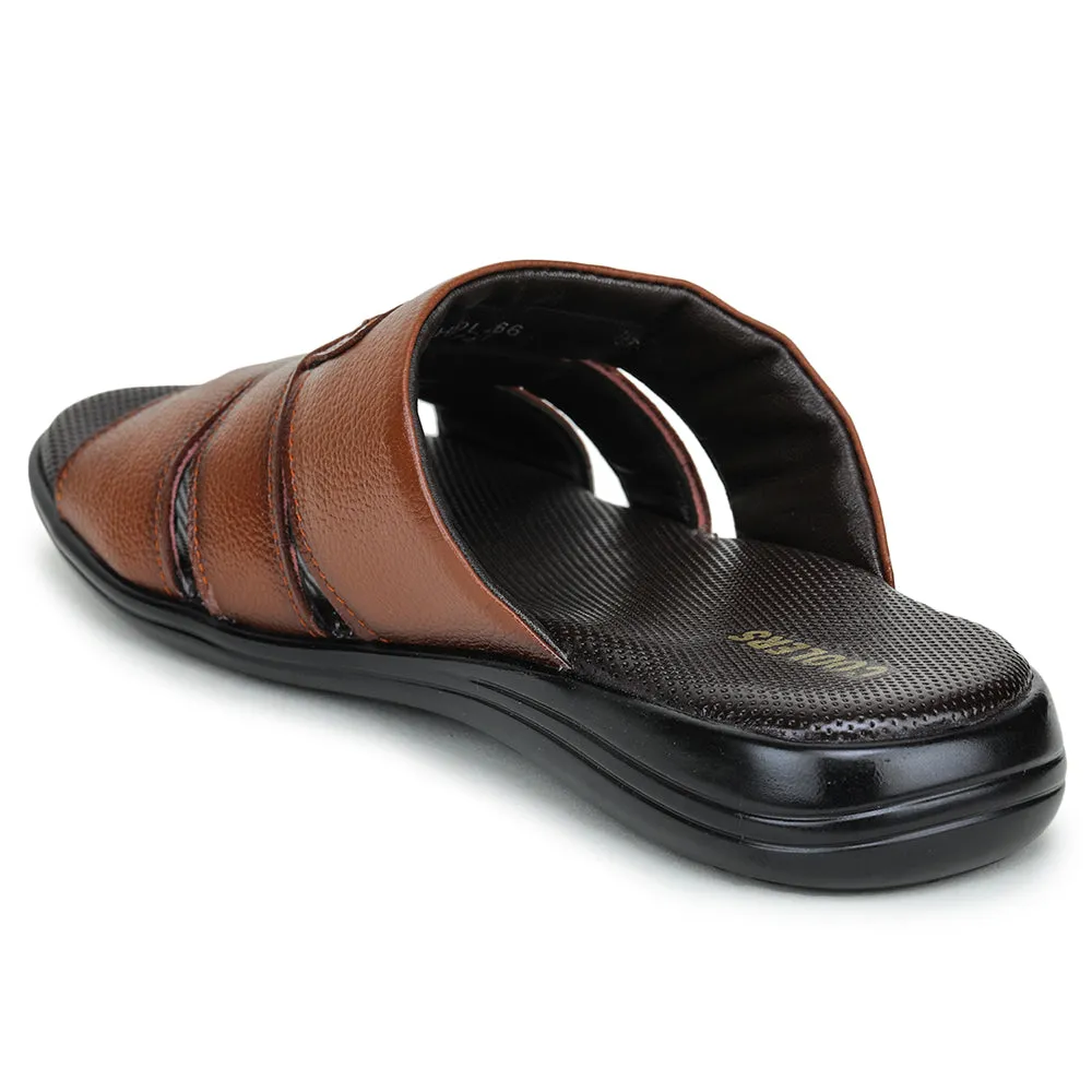 Coolers By Liberty HOL-66 Casual Tan Slippers For Men