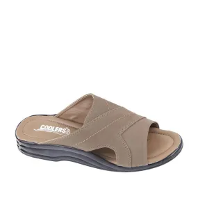 Liberty Coolers Casual Mens Slippers in Brown - Model 7123-121