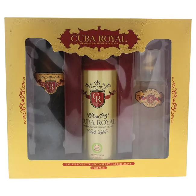 Cuba Royal by Cuba for Men - 3 Pc Gift Set