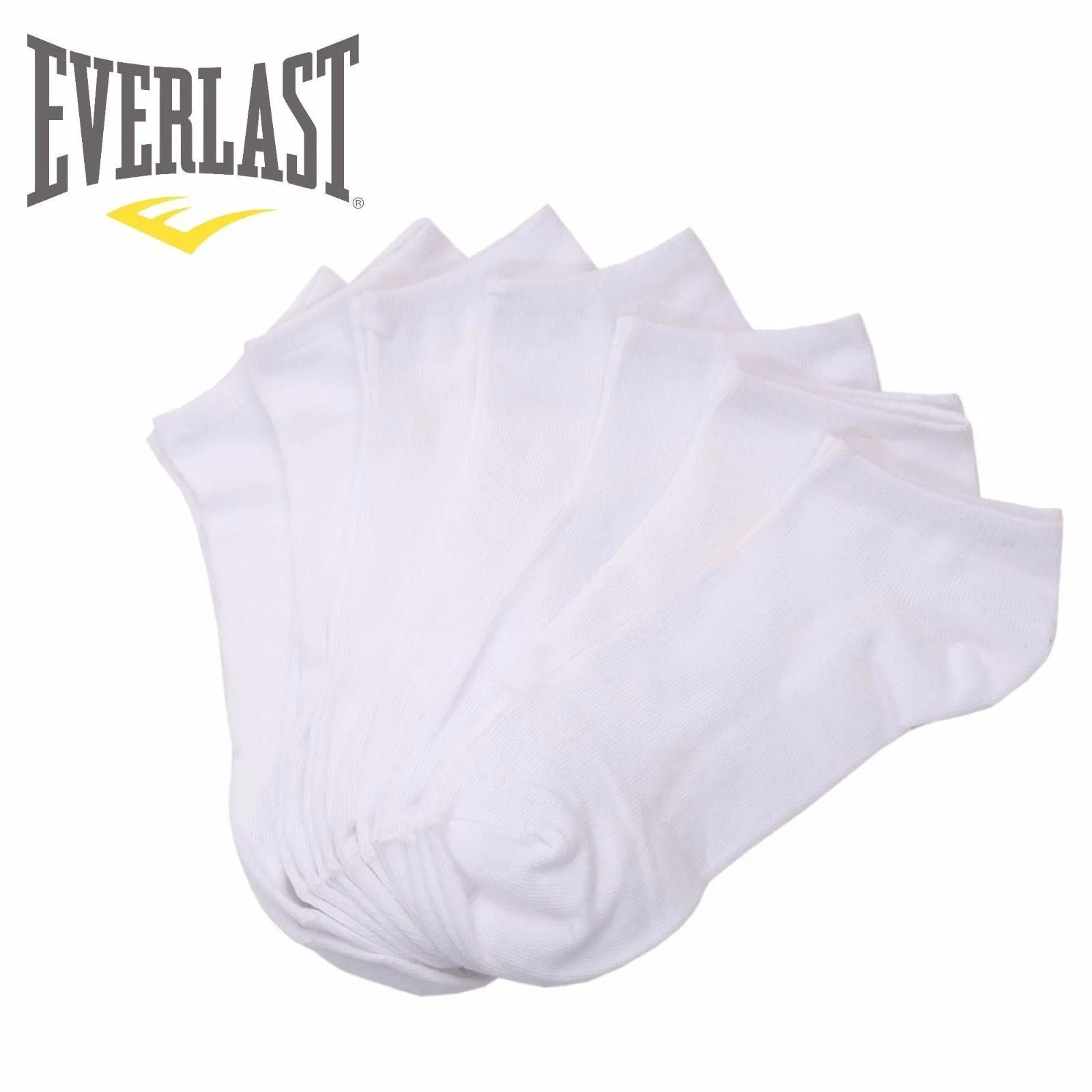 Everlast Kid's Assorted Low Cut Black White Ankle No-Show Athletic Casual Socks