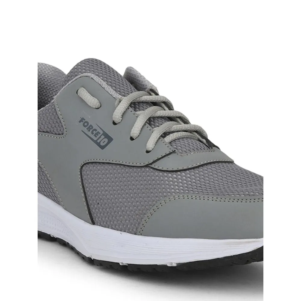 Force 10 Sports Lacing Shoes For Men (Grey) SPRINT By Liberty