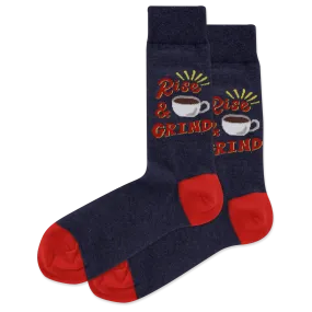 HOTSOX Men's Rise And Grind Crew Socks