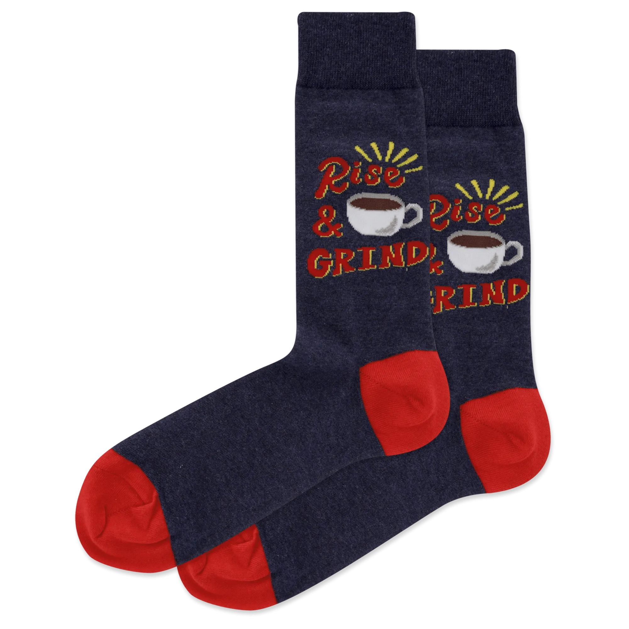 HOTSOX Men's Rise And Grind Crew Socks