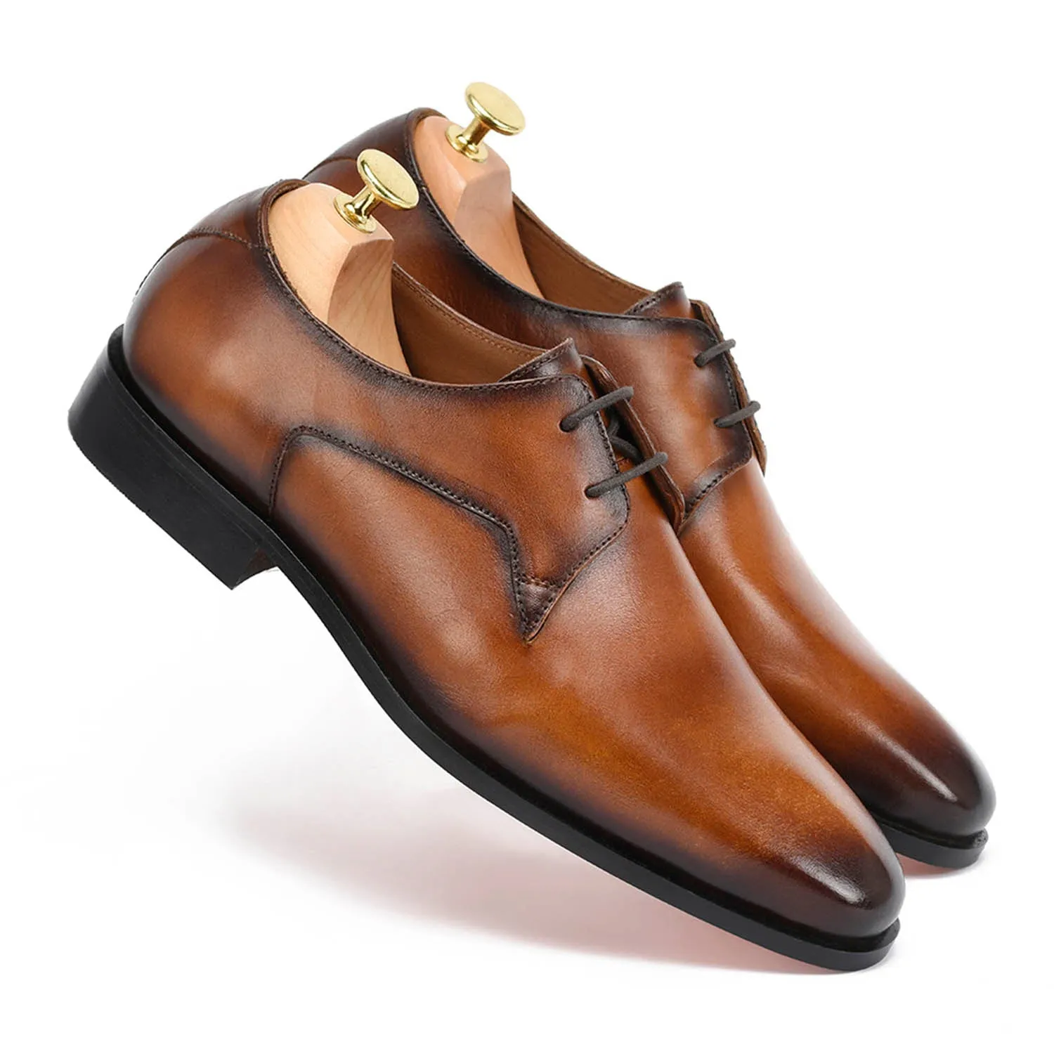 Jameson Tan Derby Shoes