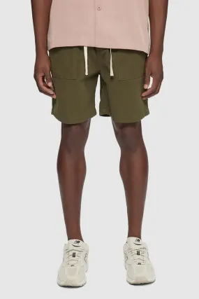 KUWALLA PATCH POCKET SHORT OLIVE