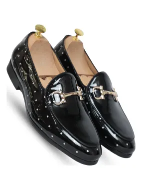 Mikey Patent Slip on Black