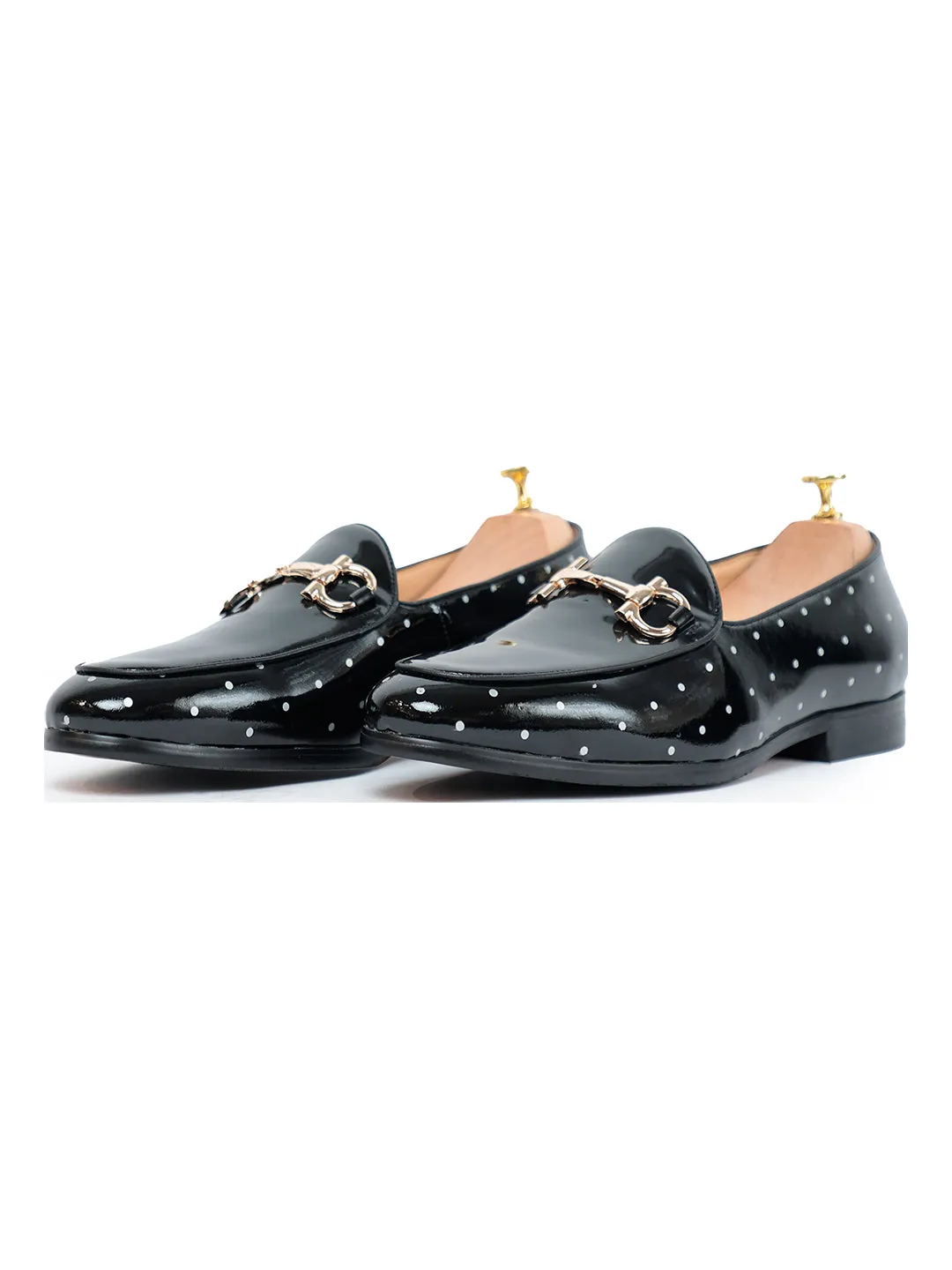 Mikey Patent Slip on Black