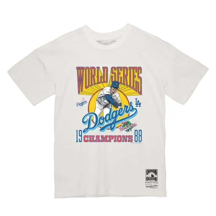 MLB WORLD SERIES CHAMPS TEE DODGERS CREAM