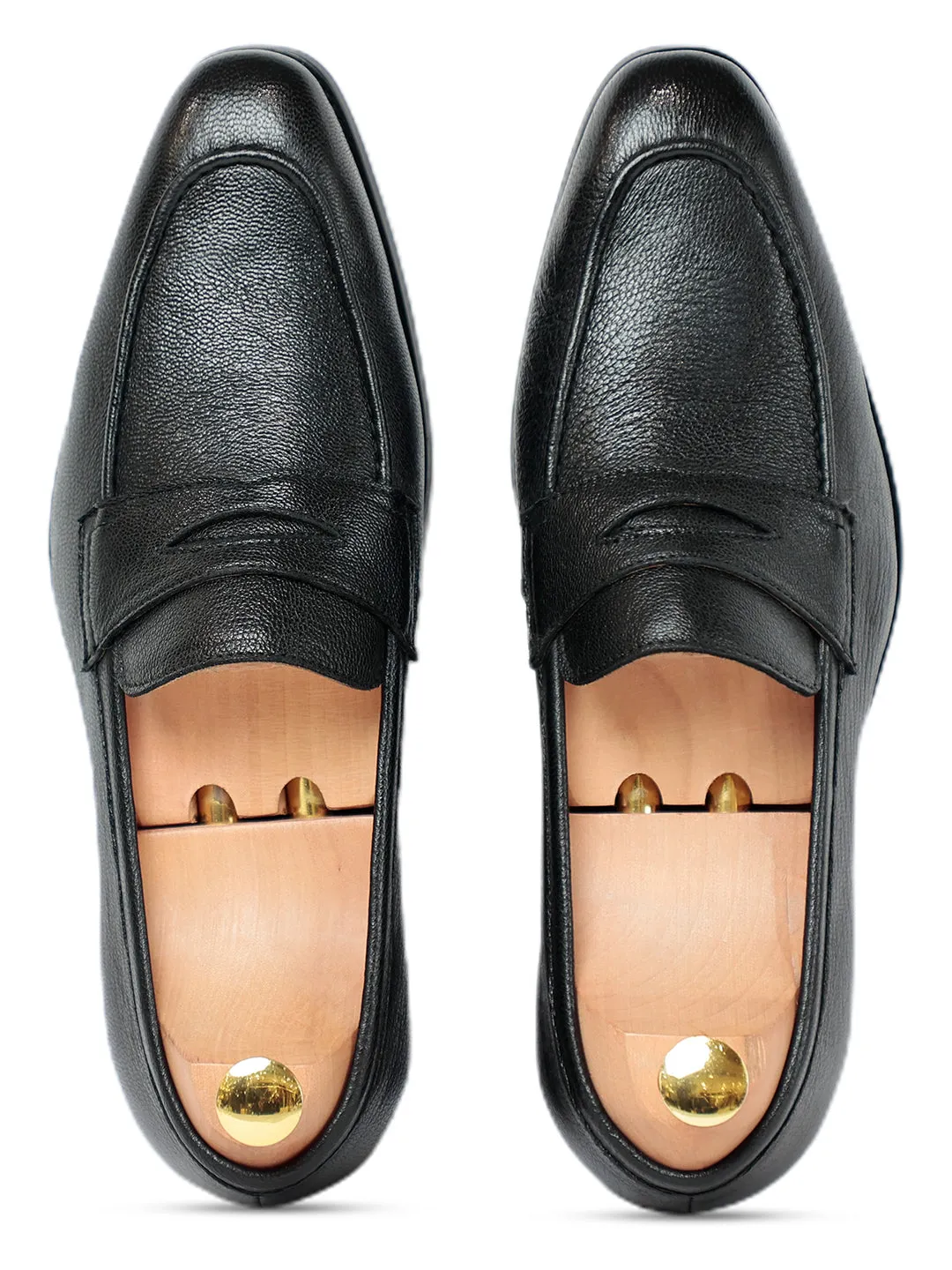 Ripper Grain Penny Loafer Black