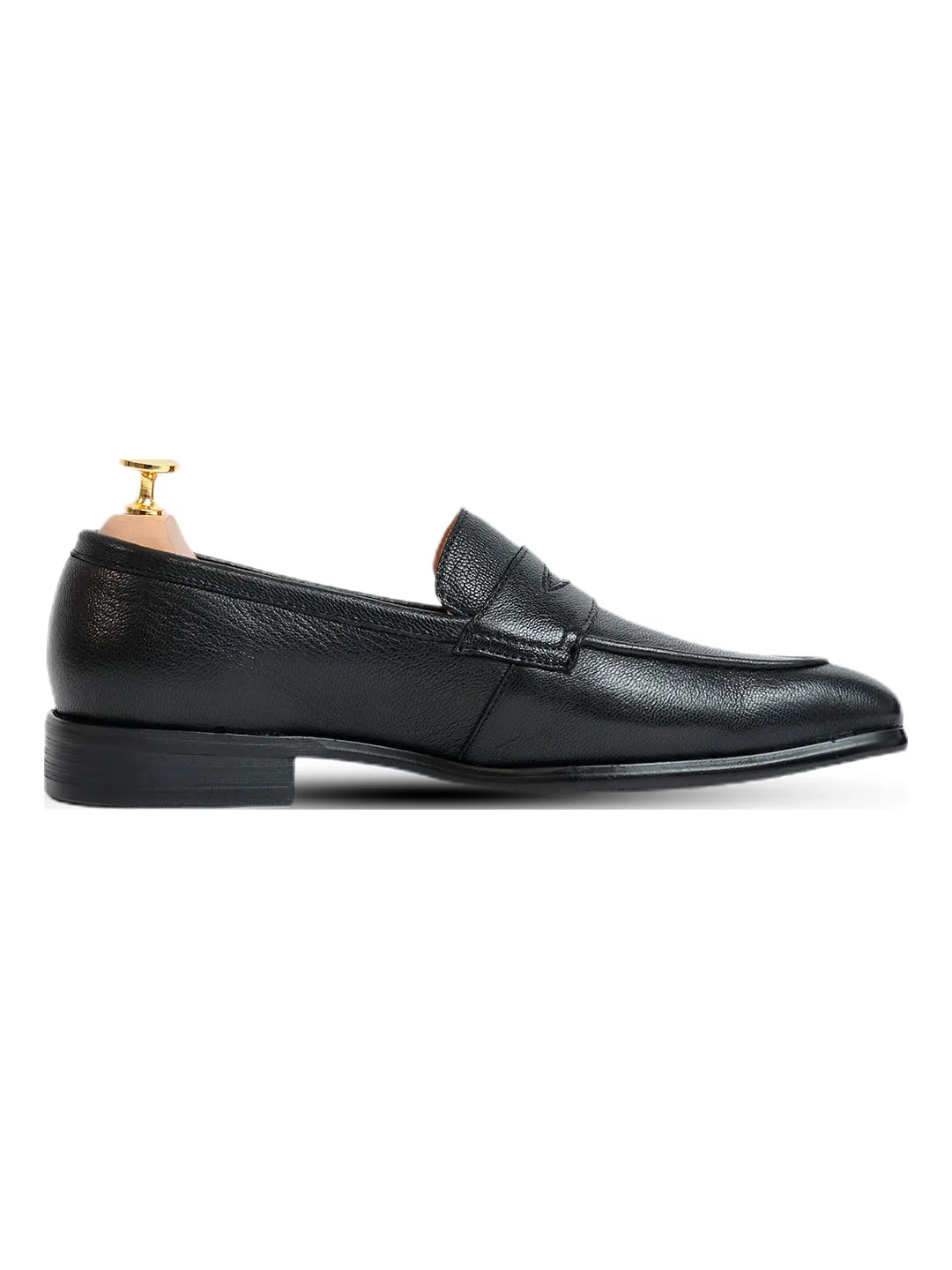 Ripper Grain Penny Loafer Black