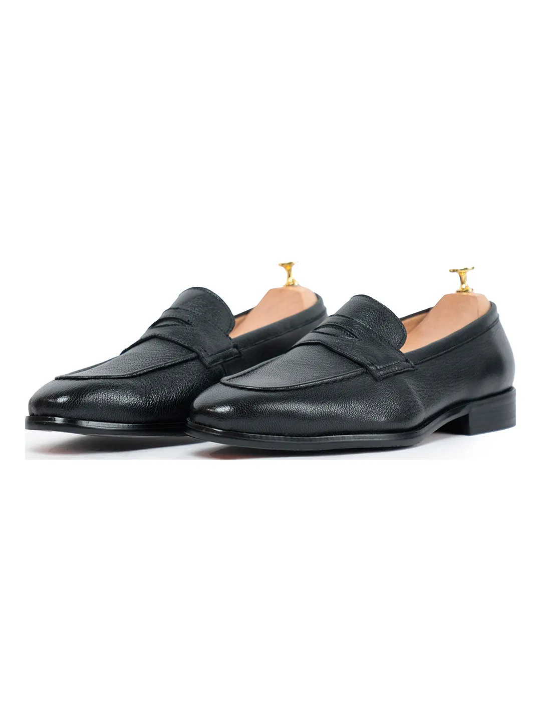 Ripper Grain Penny Loafer Black