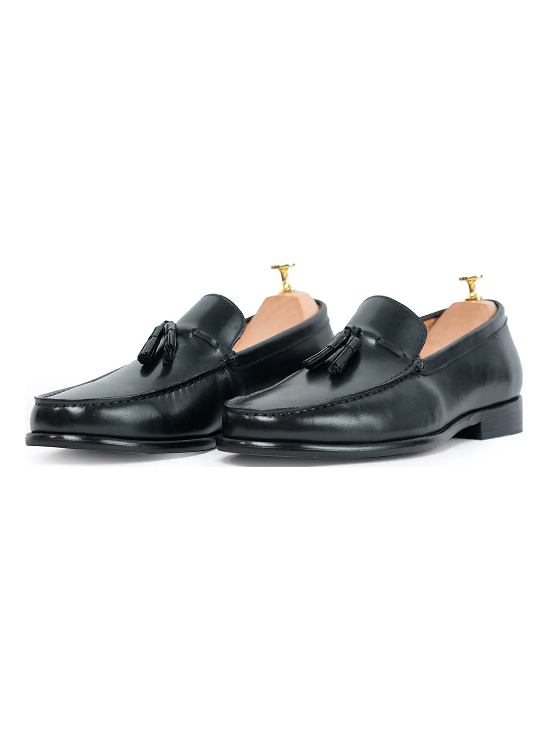 Stalwart Black Tassel Slip On