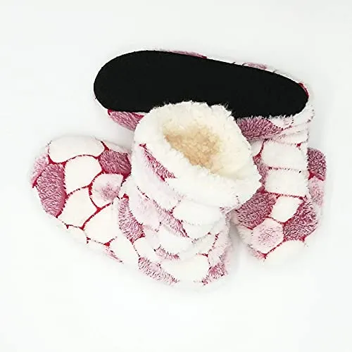 TeeHee Cute Comfy Cozy Fuzzy Slipper Socks for Women 2-Pack (R2029CRW)