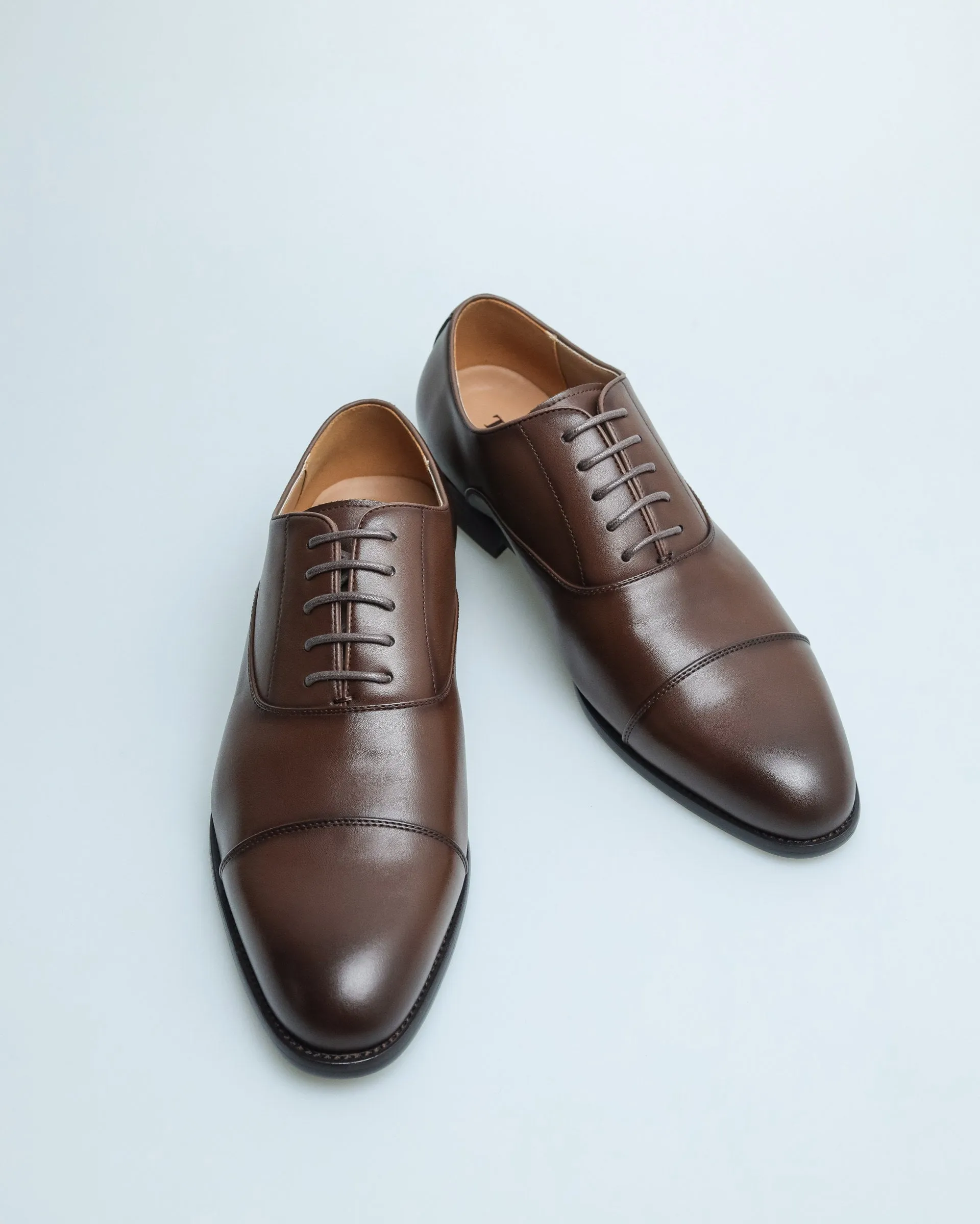 Tomaz F394 Men's Cap Toe Oxford (Coffee)