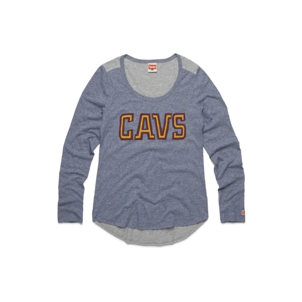 Women's Wine And Gold Cavs Long Sleeve Tee