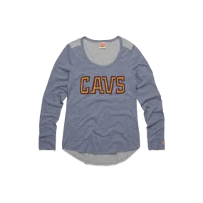 Women's Wine And Gold Cavs Long Sleeve Tee